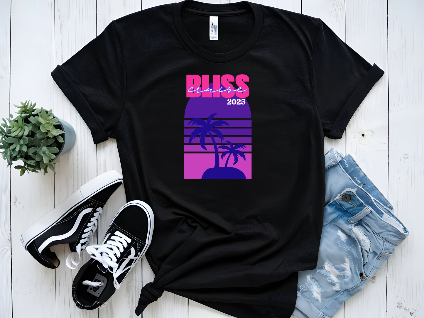 BLISS CRUISE RETRO 2025 GRAPHIC TSHIRT