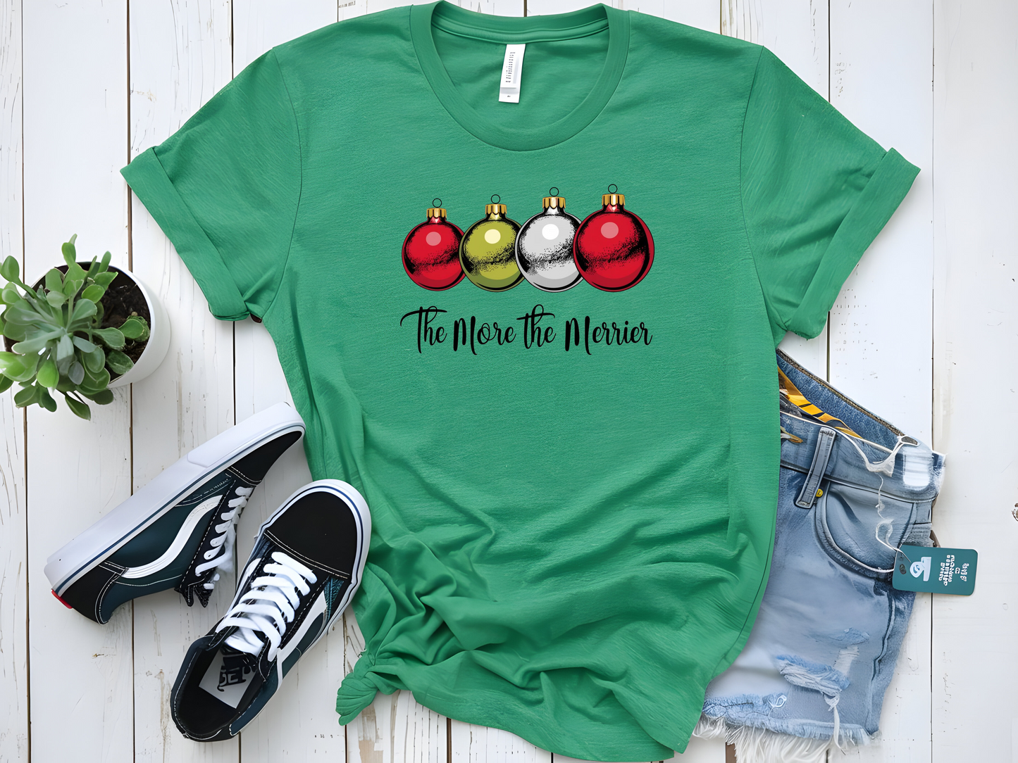 THE MORE THE MERRIER CHRISTMAS GRAPHIC TSHIRT