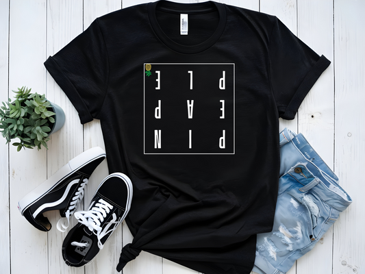 PINEAPPLE UPSIDE-DOWN GRAPHIC T-SHIRT