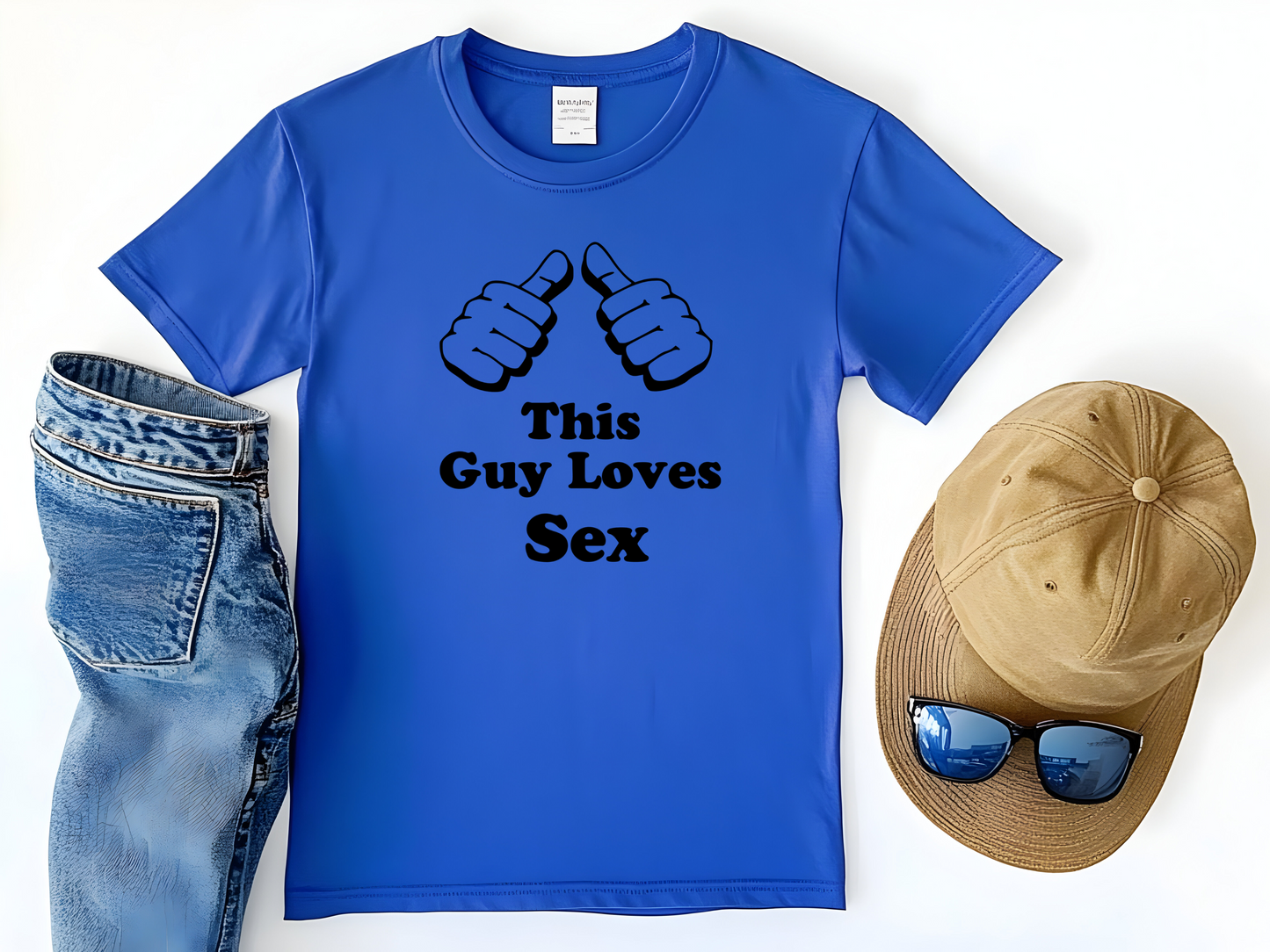 THIS GUY LOVES SEX GRAPHIC TSHIRT