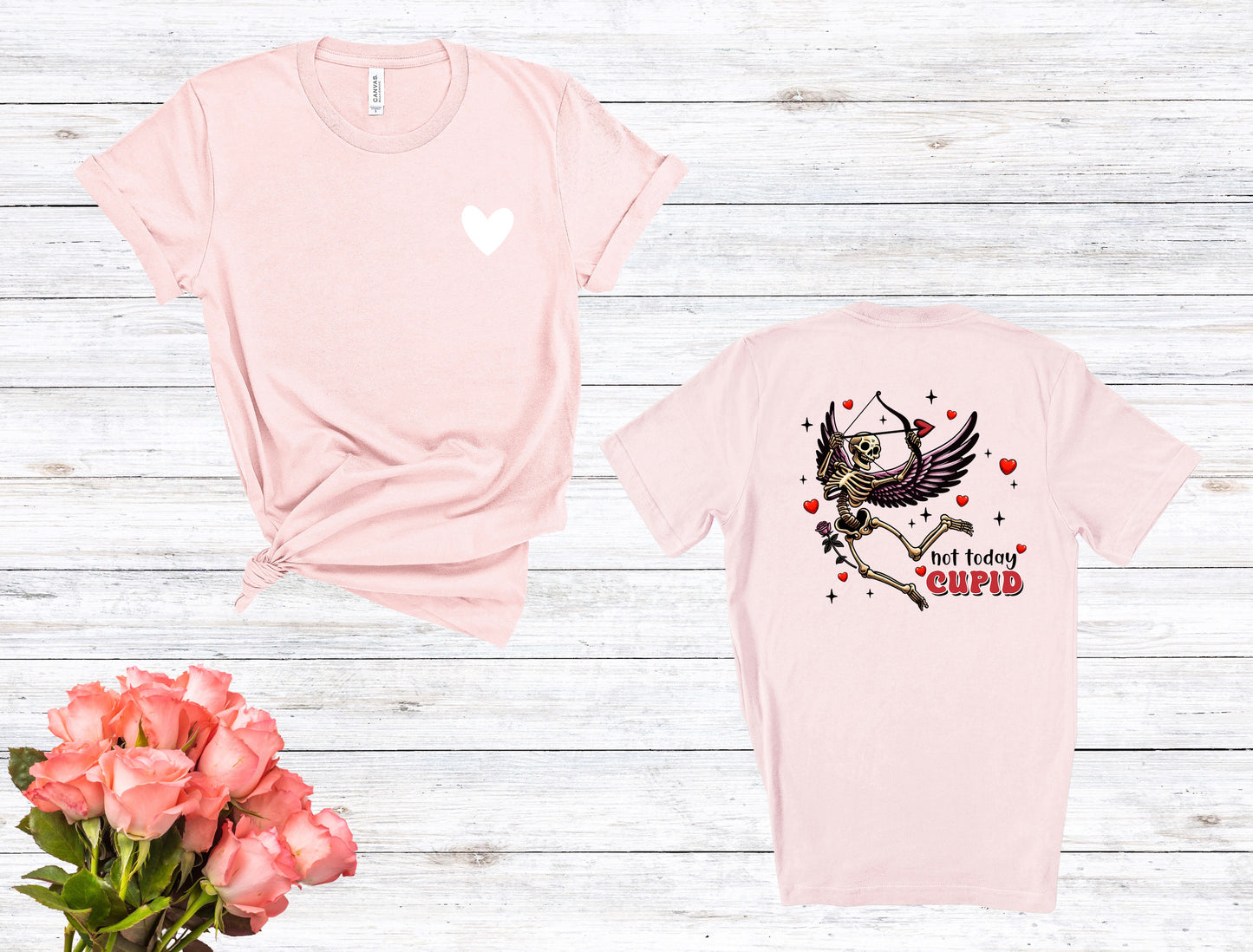 NOT TODAY CUPID GRAPHIC T-SHIRT