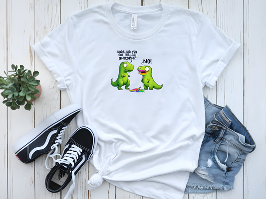 FUNNY T-REX UNICORN GRAPHIC TSHIRT